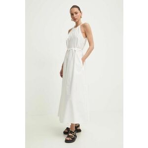 Weekend Max Mara rochie din bumbac culoarea alb, maxi, evazați 2415220000000 imagine