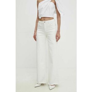 Answear Lab jeansi femei, culoarea alb imagine