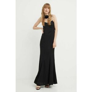 Blugirl Blumarine rochie culoarea negru, maxi, drept, RA4122.T1942 imagine