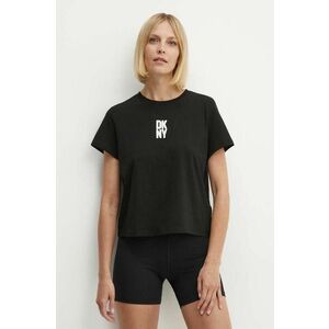 Dkny tricou din bumbac femei, culoarea negru, DP4T9699 imagine