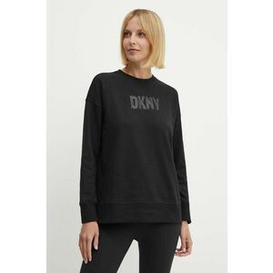Dkny bluza femei, culoarea negru, cu imprimeu, DP4T9674 imagine