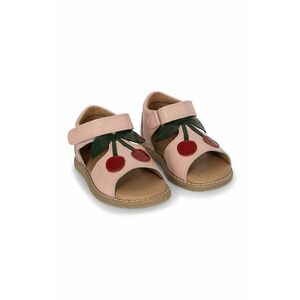 Konges Sløjd sandale din piele pentru copii culoarea roz imagine