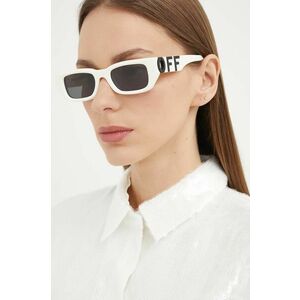 Off-White ochelari de soare femei, culoarea alb, OERI124_490107 imagine