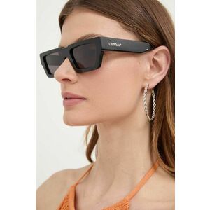 Off-White ochelari de soare femei, culoarea negru, OERI129_541007 imagine