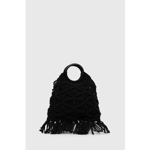 Sisley geanta de bumbac culoarea negru imagine