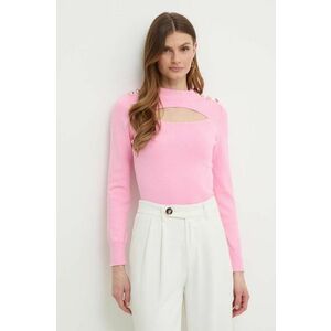 Morgan pulover MACKIE femei, culoarea roz, light, MACKIE imagine