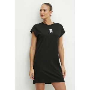 Dkny rochie din bumbac culoarea negru, mini, oversize, DP4D4851 imagine