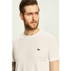 Lacoste tricou din bumbac culoarea alb, uni TH2038-166 imagine