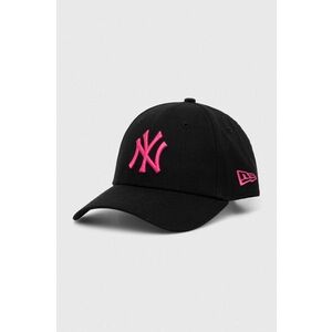 New Era șapcă de baseball din bumbac 9FORTY NEW YORK YANKEES culoarea negru, cu imprimeu, 60503372 imagine