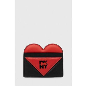 Dkny carcasa din piele HEART OF NY culoarea negru, R411ZF07 imagine