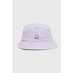 United Colors of Benetton pălărie din bumbac pentru copii culoarea violet, bumbac imagine