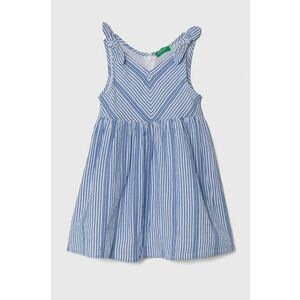 United Colors of Benetton rochie din bumbac pentru copii midi, evazati imagine