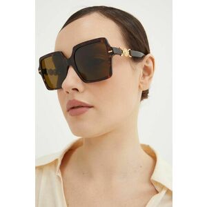 Versace ochelari de soare femei, culoarea negru imagine