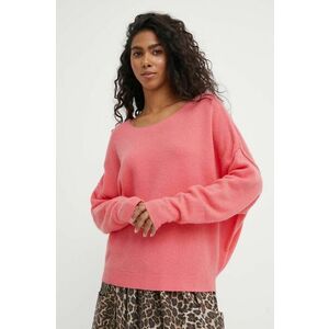 American Vintage pulover din amestec de lana femei, culoarea roz, light imagine