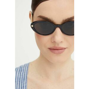 Versace ochelari de soare femei, culoarea negru, 0VE4469 imagine