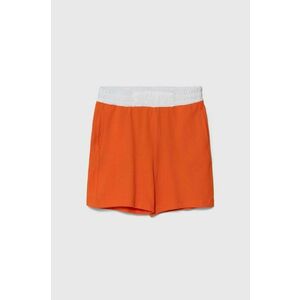 United Colors of Benetton pantaloni scurți din bumbac pentru copii culoarea portocaliu, talie reglabila imagine