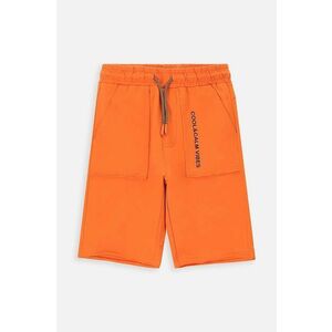 Coccodrillo pantaloni scurți din bumbac pentru copii culoarea portocaliu imagine
