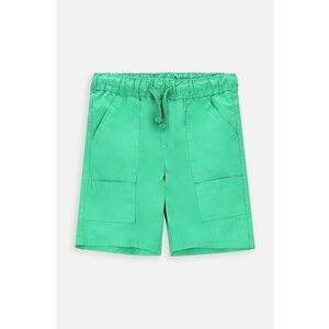 Coccodrillo pantaloni scurți din bumbac pentru copii culoarea verde imagine