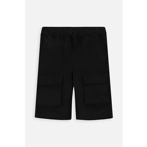 Coccodrillo pantaloni scurți din bumbac pentru copii culoarea negru imagine