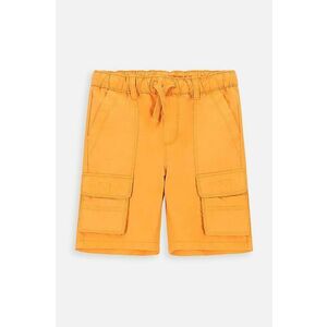 Coccodrillo pantaloni scurți din bumbac pentru copii culoarea portocaliu imagine