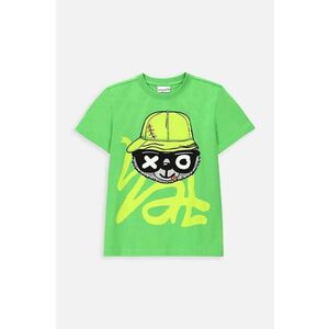 Coccodrillo tricou de bumbac pentru copii culoarea verde, cu imprimeu imagine