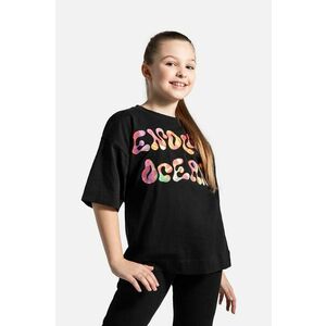 Coccodrillo tricou de bumbac pentru copii culoarea negru imagine