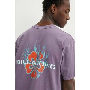 Billabong tricou din bumbac Paradise barbati, culoarea violet, cu imprimeu, ABYZT02309 imagine