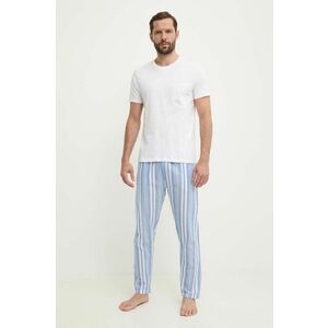 Fila pijamale de bumbac culoarea alb, modelator, FPS1192 imagine