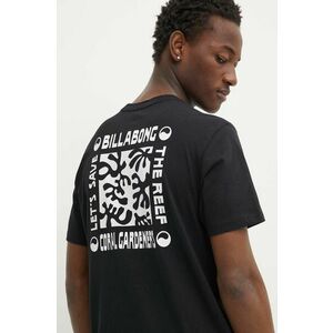Billabong tricou din bumbac x Coral Gardeners barbati, culoarea negru, cu imprimeu, ABYZT02341 imagine