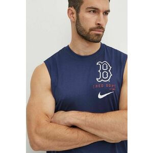 Nike tricou de antrenament Boston Red Sox culoarea albastru marin imagine