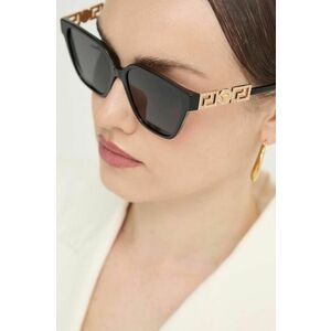 Versace ochelari de soare femei, culoarea negru, 0VE4471B imagine