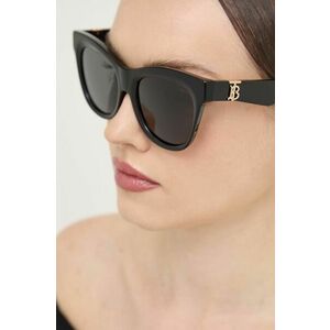 Burberry ochelari de soare femei, culoarea negru, 0BE4418 imagine