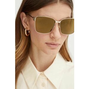 Balenciaga ochelari de soare femei, culoarea auriu, BB0338SK imagine