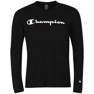 Champion CREWNECK LONG SLEEVE T-SHIRT Tricou mânecă lungă bărbați, negru, mărime imagine