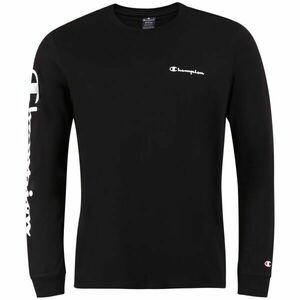 Champion CREWNECK LONG SLEEVE T-SHIRT Tricou mâneci lungi bărbați, negru, mărime imagine