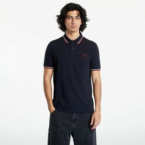 FRED PERRY Twin Tipped Fred Perry Shirt Nvy/ Swht/ Bntred imagine