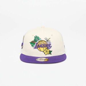 New Era Los Angeles Lakers 9FIFTY NBA Floral Snapback Cap Ivory/ True Purple imagine