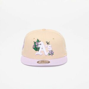 New Era Oakland Athletics MLB 9FIFTY Floral Snapback Cap Stone/ Pastel Lilac imagine