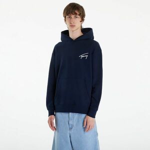 Tommy Jeans Relaxed Signature Hoodie Blue imagine