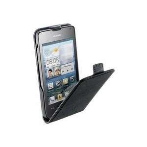 Husa de protectie Cellularline Essential Flip pentru Huawei Ascend Y300 - Negru imagine