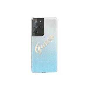 Husa de protectie Cover Glitter Gradient pentru Samsung Galaxy S21 Ultra GUHCS21LPCUGLSBL - Light Blue imagine
