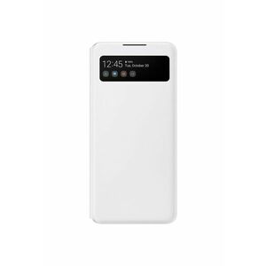 Husa de protectie S View Wallet Cover pentru A42 (5G) - White imagine