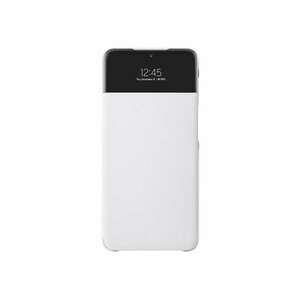 Husa de protectie Smart S View Wallet Cover pentru Galaxy A32 (5G) - White imagine