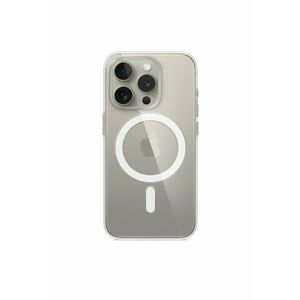 Husa de protectie Clear Case with MagSafe pentru iPhone 15 Pro - Transparent imagine