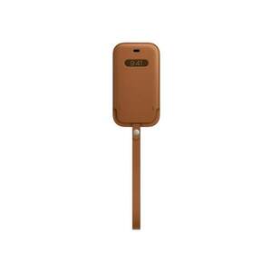 Husa de protectie pentru iPhone 12 mini Leather Sleeve - MagSafe - Saddle Brown imagine