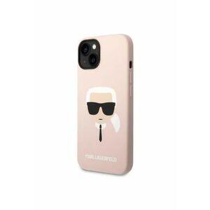 Husa de protectie Liquid Silicone Karl Head MagSafe Compatible pentru iPhone 14 Plus - Roz imagine