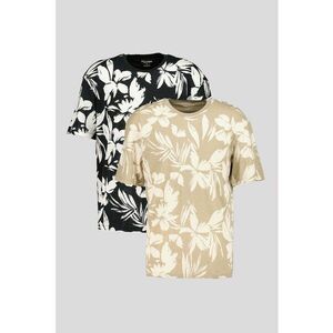 Set tricou cu imprimeu tropical - 2 piese imagine