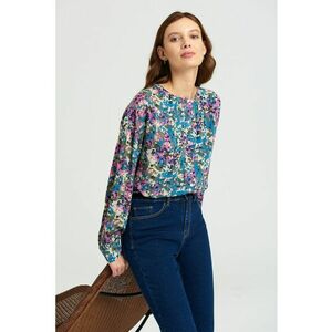 Bluza lejera cu mode floral imagine