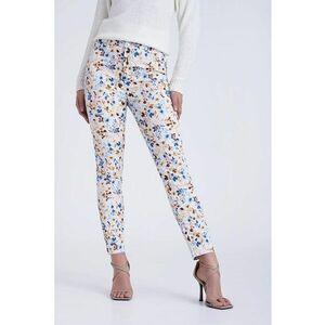 Pantaloni skinny cu imprimeu floral imagine
