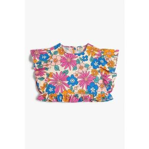 Bluza crop cu imprimeu floral imagine